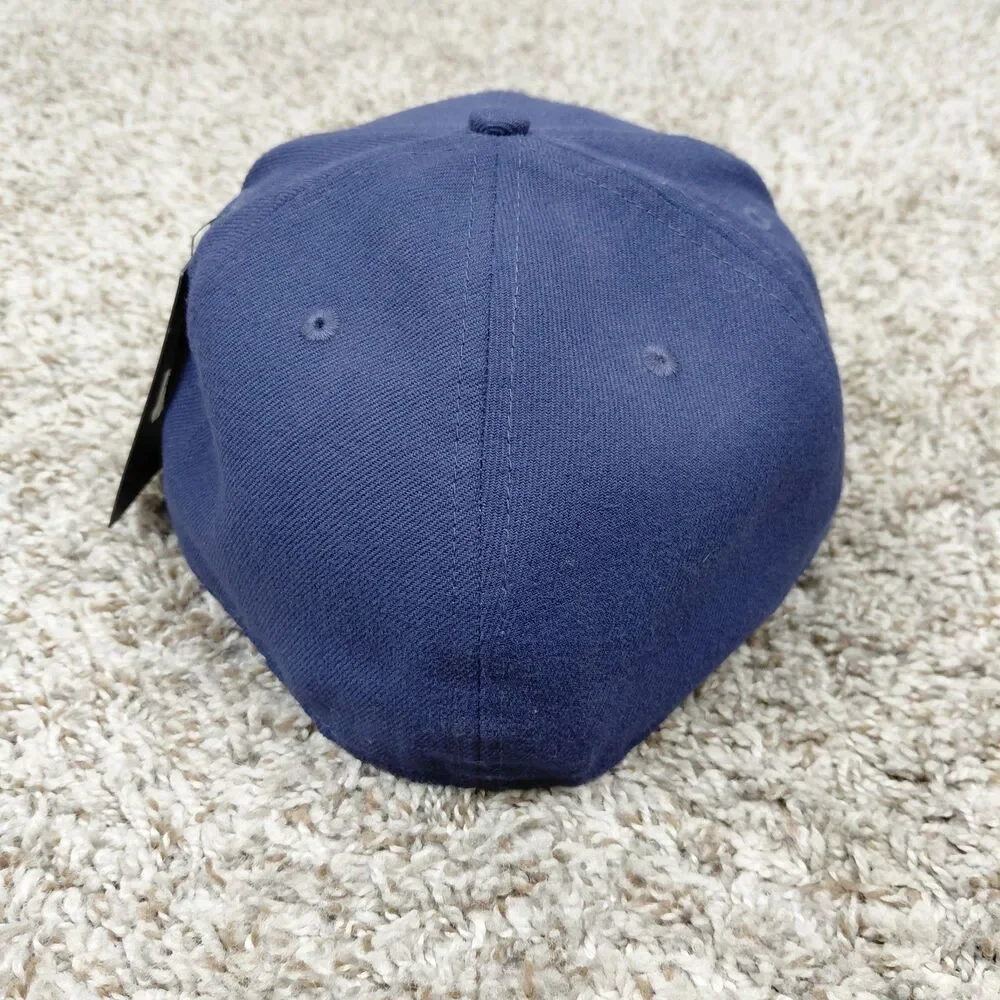 NEW Undefeated New Era 59Fifty Fitted Hat Cap Size 7 3/8 Navy 5 Strike Logo